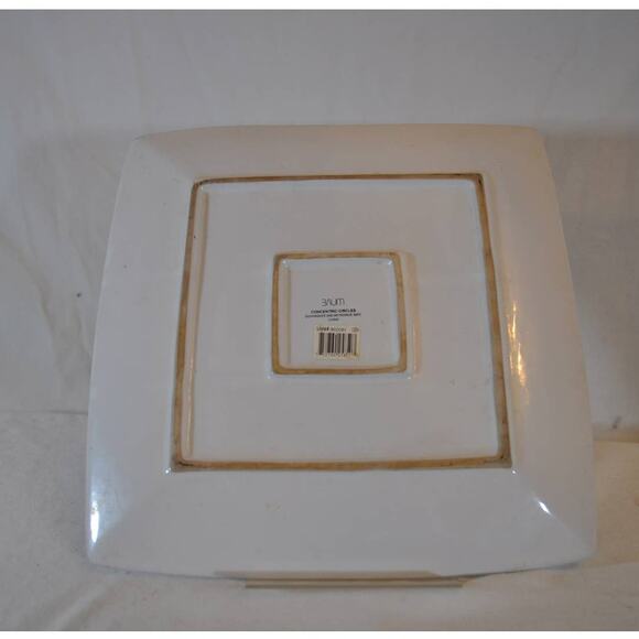 Concentric Circles Dinner Plate by Blum - 11" x 11" - Picture 3 of 5